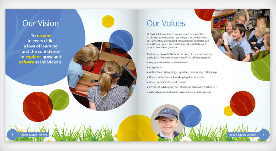 School prospectus and brochure design