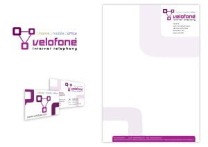 Logo and stationery design for internet telephony company