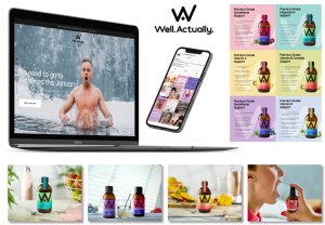 Affordable logo design and website design, and packaging for Supplement Brand, Well.Actually.